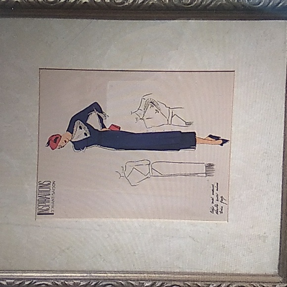 VINTAGE BLUE Wool COAT OOAK Sweet - Picture 10 of 16